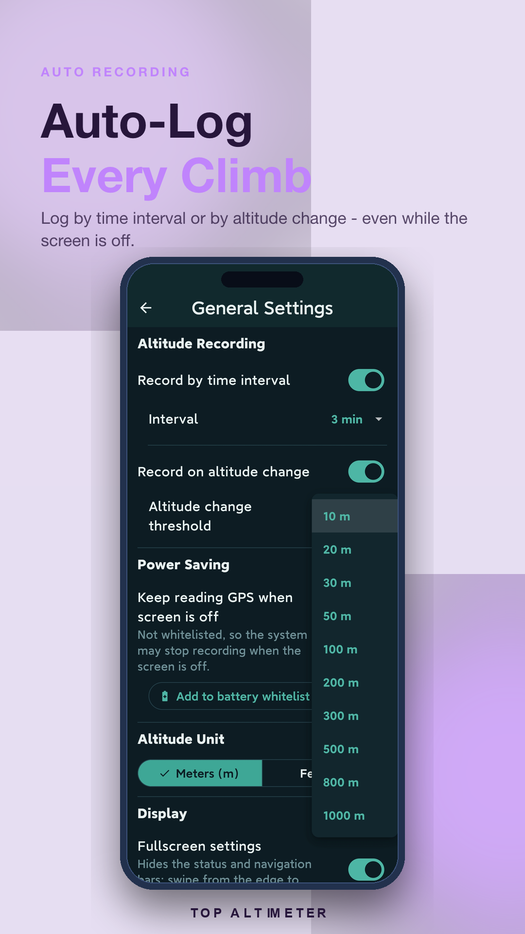 Automatic background logging